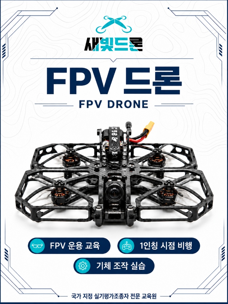 FPV 드론 포스터 - 새빛드론 FPV 드론