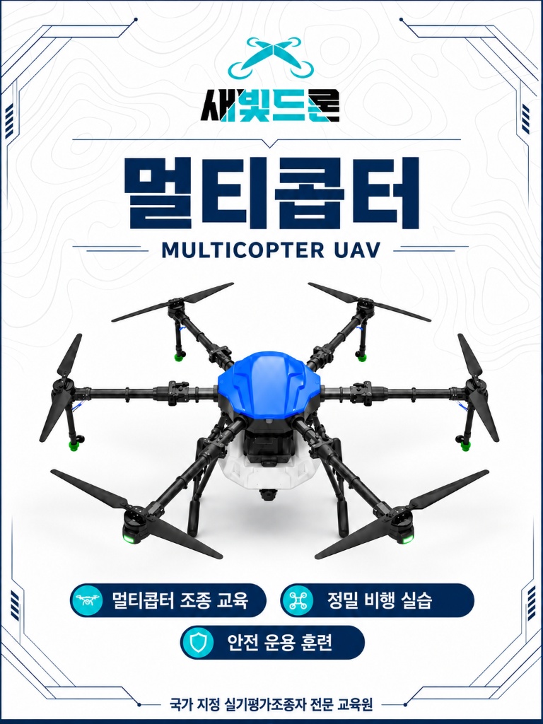 멀티콥터 UAV 포스터 - 새빛드론 산업용 멀티콥터